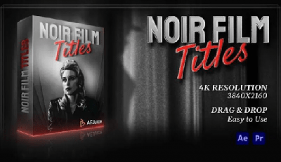 AEJuice – Noir Film Titles for After Effects & Premiere Pro