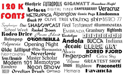 Mega Collection Font Bundle – 120000 Fonts – ITA