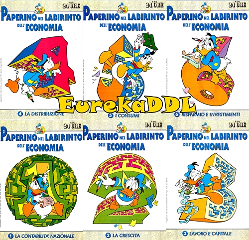 Paperino nel labirinto dell’economia – Serie Completa (12 volumi)(Sole 24 Ore 1995)