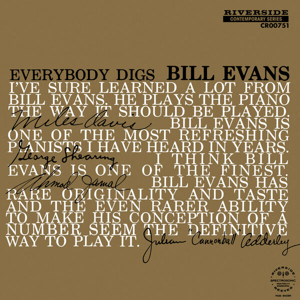 Bill Evans Trio – Everybody Digs Bill Evans (Mono Mix  Remastered 2024) (2024) [24Bit-192kHz] FLAC