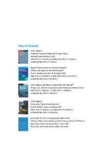 George Nakos – Elementary Linear Algebra with Applications: MATLAB®, Mathematica® …