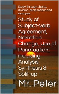 Mr. Peter – Study of Subject-Verb Agreement, Narration Change, Use of Punctuation;…