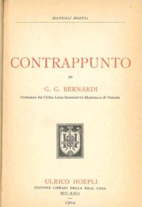 G. G. Bernardi – Contrappunto (1904) pdf