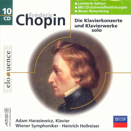 Frederic Chopin – Die Klavierkonzerte und Klavierwerke solo (Adam Harasiewicz, Wiener Symphoniker, Heinrich Hollreiser, 1958-1972) (2007) [10 CD], FLAC