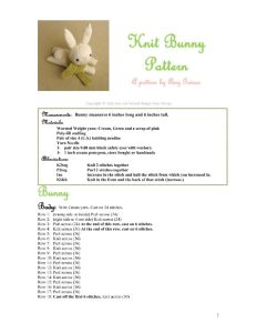 Amy Lane – Blackbird Knitting in a Bunny’s Lair