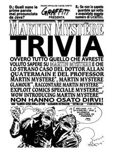 Graffiti Presenta – Martin Mystere Trivia