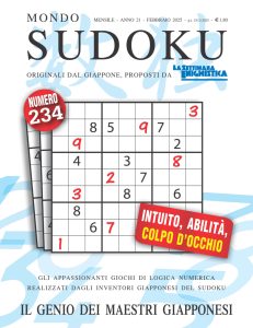 Mondo Sudoku 234 – Febbraio 2025