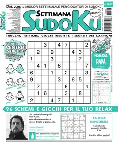 Settimana Sudoku N.1022 – 14 Marzo 2025 [versione migliorata]
