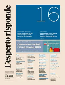 Il Sole 24 Ore L’Esperto Risponde N.16 – 28 Aprile 2025 [True PDF]