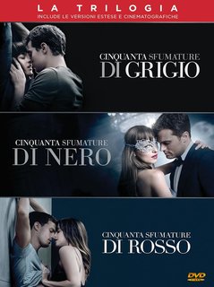 La trilogia Cinquanta sfumature di grigio – Cinquanta sfumature di rosso – Cinquanta sfumature di nero   (2015/2017/2018)  Dvd9x3