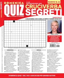 Cruciverba Segreti N.11 – Maggio-Giugno 2025