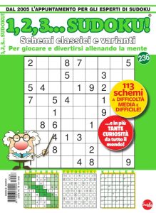 1,2,3… Sudoku N.236 – Maggio 2025