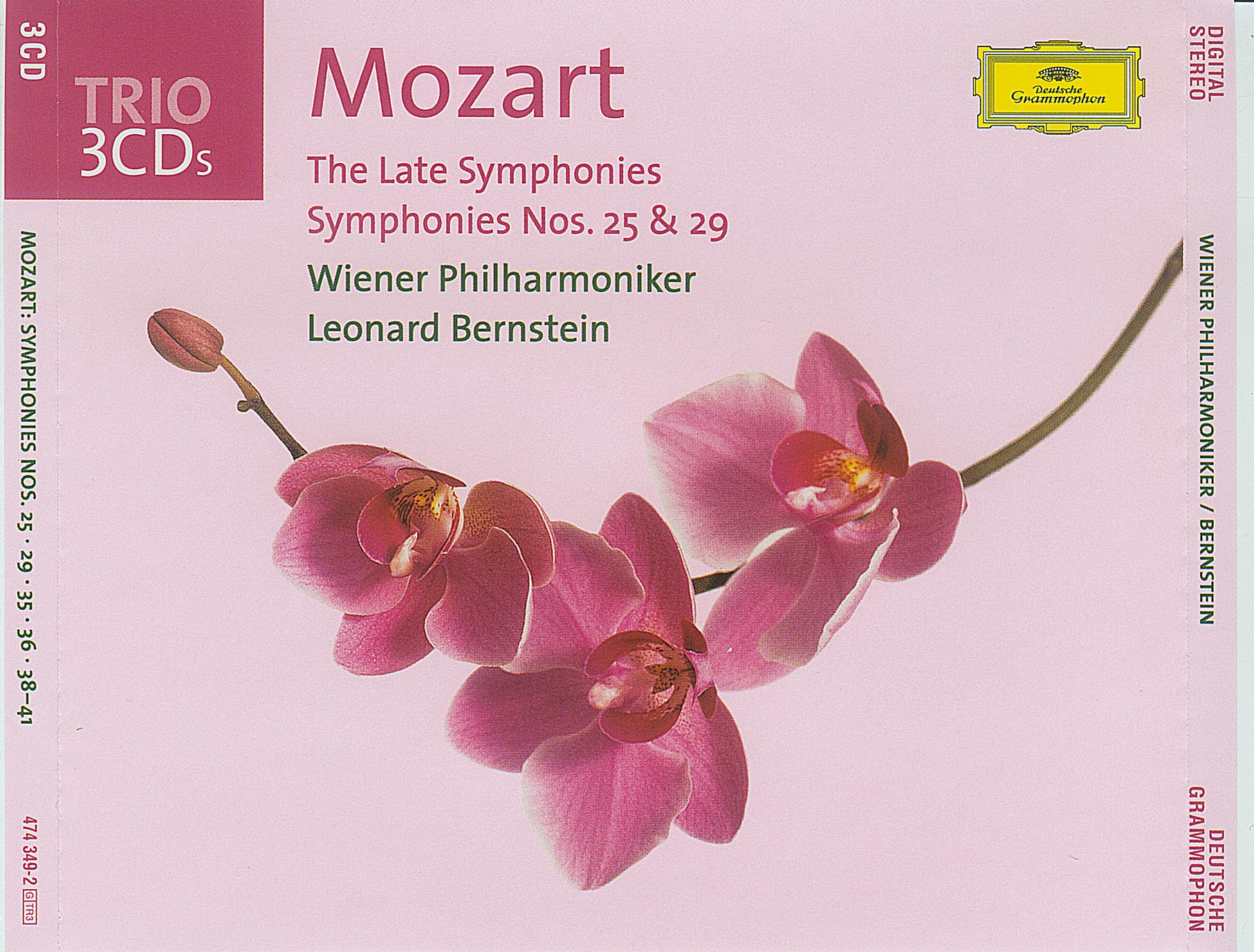 Mozart – The Late Symphonies (35, 36, 38, 39, 40, 41), Symphonies 25 & 29 (Leonard Bernstein) 3 CD (2006) FLAC