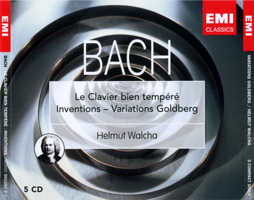 Johann Sebastian Bach – Das wohltemperierte Klavier / Le Clavier Bien Tempere / The Well Tempered Clavier, Inventions, Die Goldberg – Variationen / Variations Goldberg (Helmut Walcha) [5 CD] (2008) APE lossless
