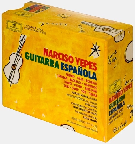 Narciso Yepes. Guitarra Espanola. 5 cd box (1992) APE lossless