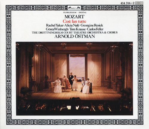 Mozart – Cosi fan tutte (Yakar, Nafe, Winbergh, Krause, Resick, Feller – Ostman) 3 CD (1985) FLAC
