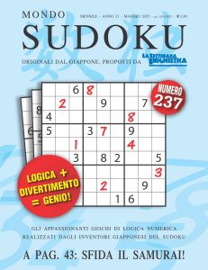 Mondo Sudoku 237 – Maggio 2025
