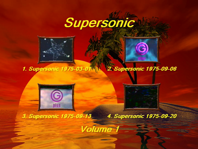 Various Artists – 1975-1976 – Supersonic – Volumes 1 – 4 (1999) 4xDVD5