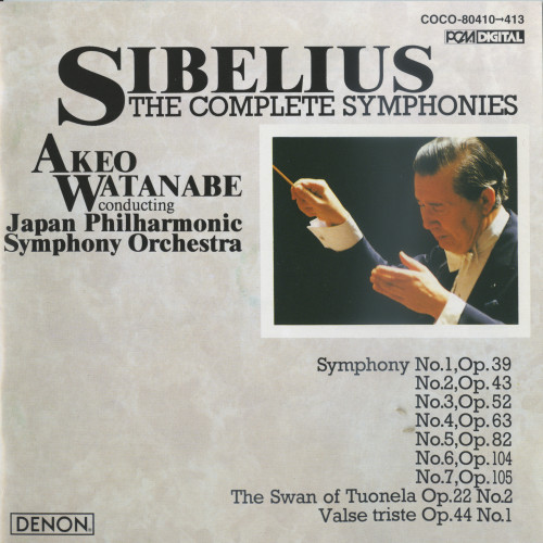 Sibelius – The Complete Symphonies: Nos. 1-7; The Swan of Tuonela Op. 22 No. 2; Valse Triste Op. 44 No. 1 (rec. 1981) [4 CD’s] (Japan Philharmonic Symphony Orchestra, Akeo Watanabe) (1996) FLAC
