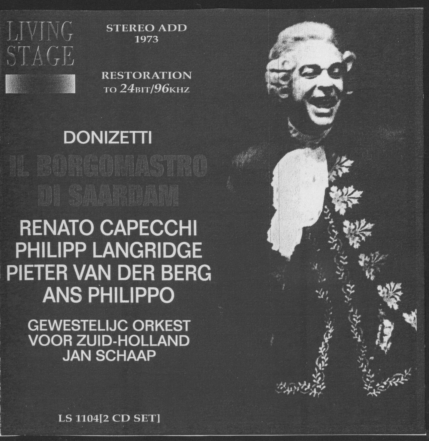 Gaetano Donizetti – Il borgomastro di Saardam – Jan Schaap (1973) APE lossless