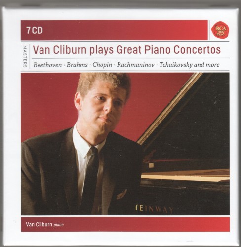 Tchaikovsky, Chopin, Rachmaninov, Brahms, Schumann, Grieg, Beethoven, Liszt, Prokofiev – Van Cliburn plays Great Piano Concertos (rec. 1958 to 1971) [7 CD’s] (E.Ormandy, K.Kondrashin, F.Reiner, E.Liesdorf) (2012) FLAC