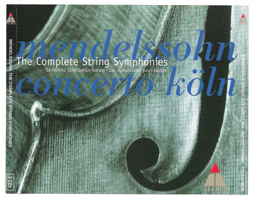 Felix Mendelssohn – The Complete String Symphonies (Concerto Koln) [3 CD] (1997) FLAC