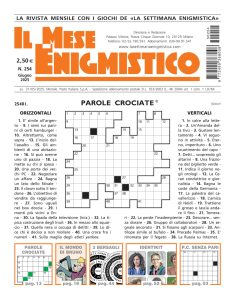 Il Mese Enigmistico N.254 – Giugno 2025