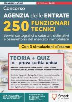 Smart Concorsi – Concorso Agenzia delle Entrate – 250 Funzionari Tecnici Manuale completo con teoria e quiz Catasto, Estimo, Topografia, Edilizia, Diritto, Sicurezza, Inglese e Informatica (2025)