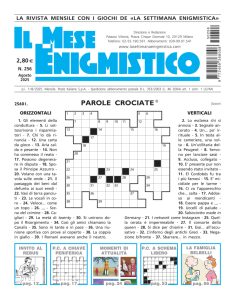 Il Mese Enigmistico N.256 – Agosto 2025