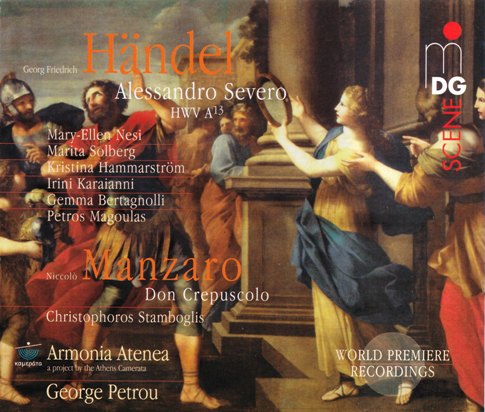 Handel – Alessandro Severo HWV A13; Niccolo Manzaro – Don Crepuscolo (George Petrou, Mary-Eleen Nesi, Gemma Bertagnolli, Christophoros Stamboglis) (2011) FLAC Handel – Alessandro Severo HWV A13; Niccolo Manzaro – Don Crepuscolo (George Petrou, Mary-Eleen Nesi, Gemma Bertagnolli, Christophoros Stamboglis) (2011) FLAC