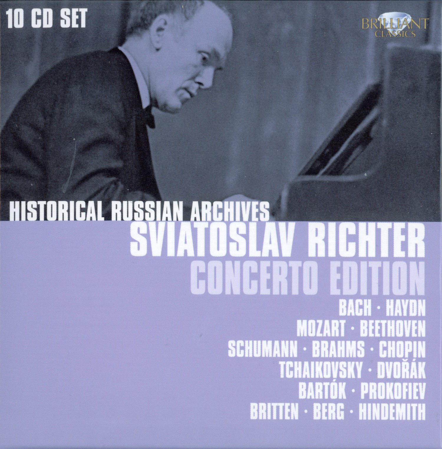 Sviatoslav Richter – Concerto Edition (Bach, Mozart, Beethoven, Schumann, Brahms, Chopin, Bartok, Britten, Прокофьев, Berg, Чайковский, Strauss, Franck, Haydn, Dvorak, Hindemith) – [10 CD] (2011) MP3, 320 kbps