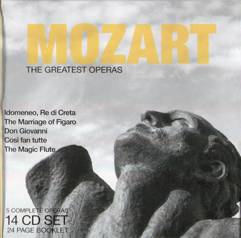 Mozart – Greatest Operas: Idomeneo [Davis], Le Nozze di Figaro [Karajan], Don Giovanni [Giulini], Cosi fan tutte [Cantelli], Die Zauberflote [Furtwangler] 14 CD Box Set (2007) MP3 320 kbps
