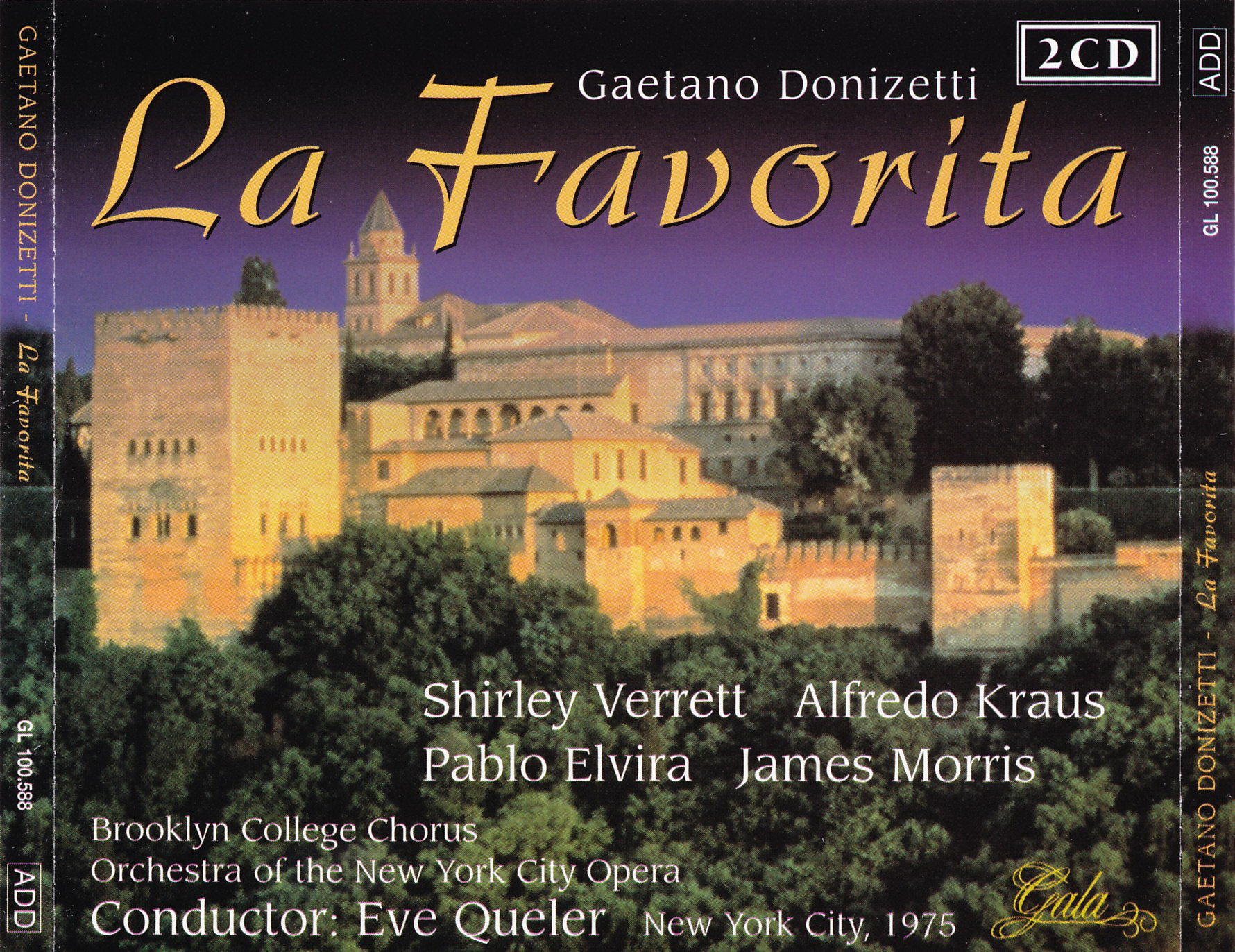 Donizetti – La Favorita (Eve Queler, Shirley Verrett, Alfredo Kraus, Barbara Hendricks) (2001) FLAC