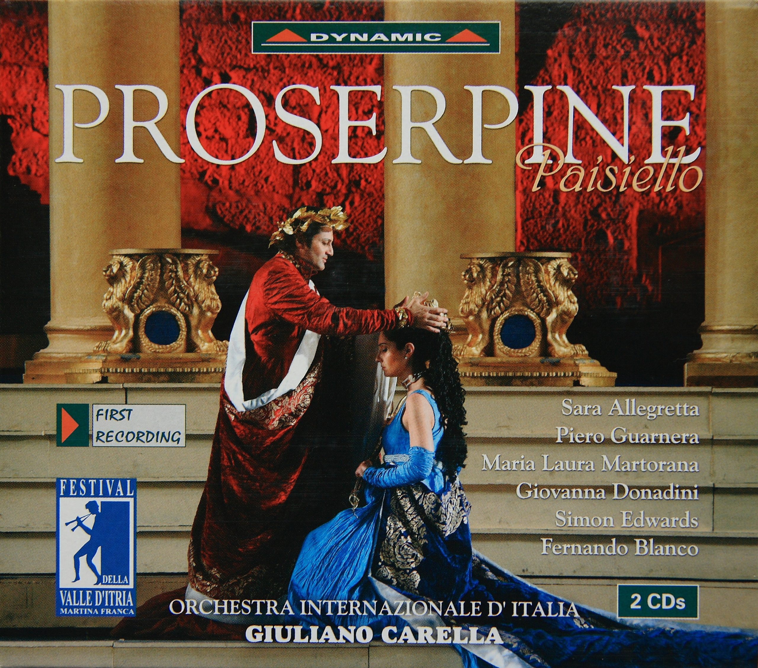 Paisiello Giovanni – Proserpine (Giuliano Carella, Sara Allegretta, Maria Laura Martorana) (2004) APE lossless