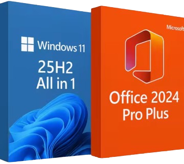 Windows 11 Aio 16in1 25H2 Build 26200.7019 (nessun TPM richiesto) con Office 2024 Pro Plus Preattivato 64 Bit – ITA