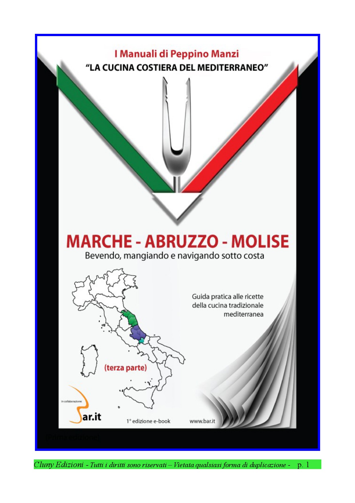 Peppino Manzi – Marche – Abruzzo – Molise. La cucina costiera del Mediterraneo (2014)