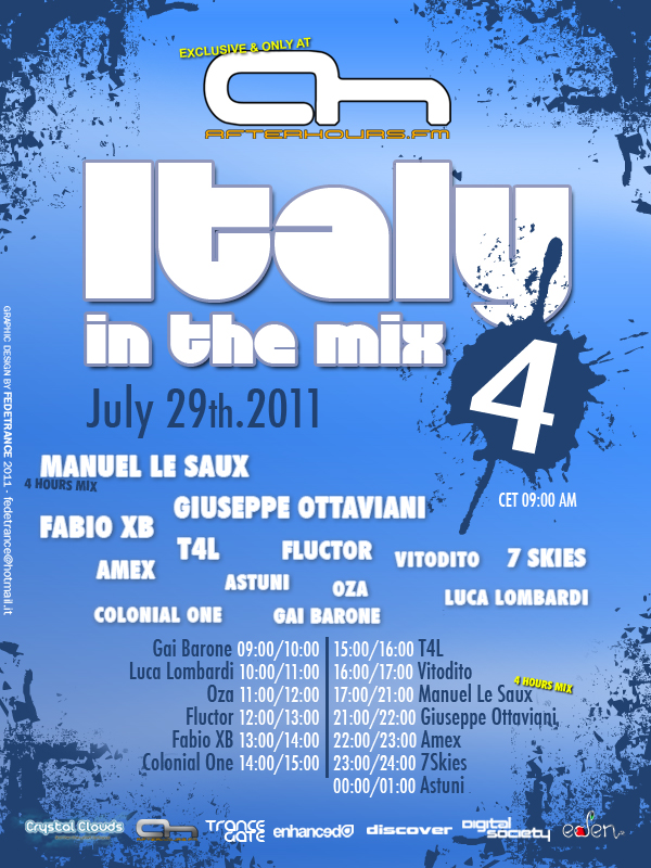 AH.FM presents – Italy In The Mix 004 (29-07-2011), MP3