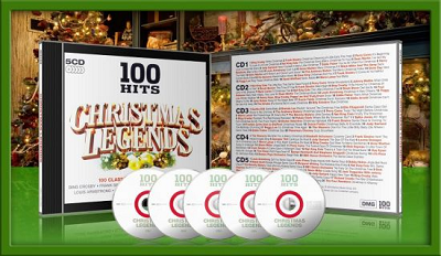 VA – 100 Hits Christmas Legends [5CD Box Set](2010).mp3 320 Kbps