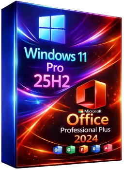 Windows 11 Pro 25H2 Build 26200.7462 (non è richiesto TPM) con Office 2024 Pro Plus Preattivato a Dicembre 2025 64 Bit – ITA