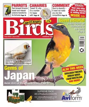 Cage & Aviary Birds – July 8, 2026