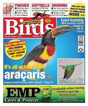 Cage & Aviary Birds – August 12, 2026