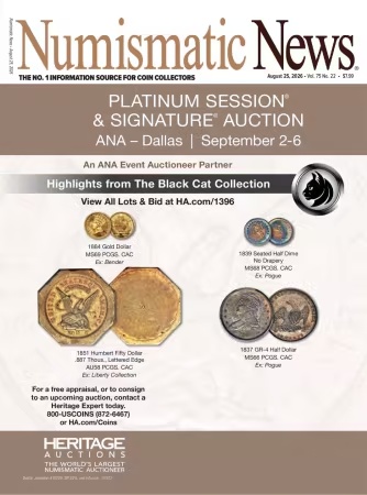 Numismatic News – August 25, 2026