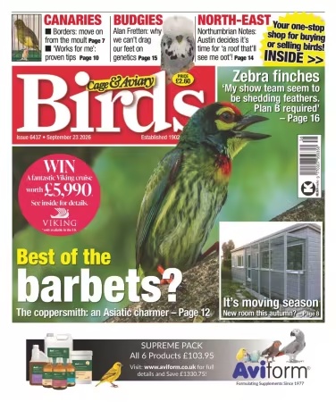 Cage & Aviary Birds – September 23, 2026