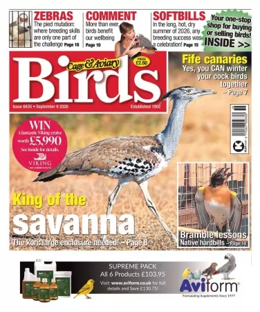 Cage & Aviary Birds – September 9, 2026